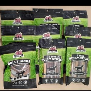 LOT OF 42! Redbarn Bully Sticks Rings Premium Dog Chew Treats - Exp 5/2028 +